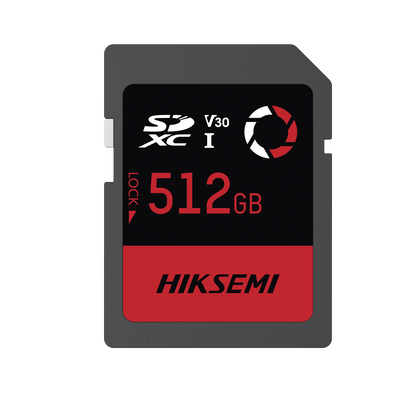 Memoria SDXC 512 GB Clase 10 U3 V30 Lectura 180 MB — HIKSEMI by HIKVISION