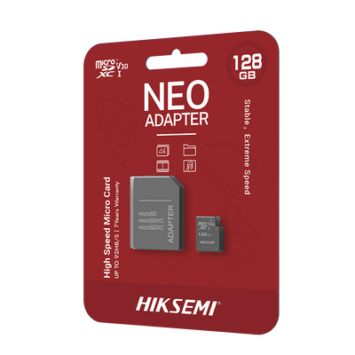 Memoria microSDXC con Adaptador 128 GB Clase 10 — HIKSEMI by HIKVISION