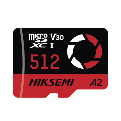 Memoria MicroSDXC 512 GB Clase 10 U3 V30 Lectura 180 MB — HIKSEMI by HIKVISION