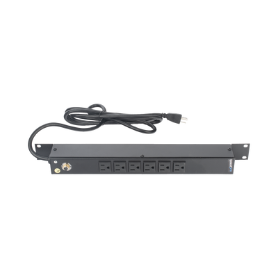 PDU Horizontal 6 Contactos NEMA 5-15R 15A 120Vca — LINKEDPRO BY EPCOM