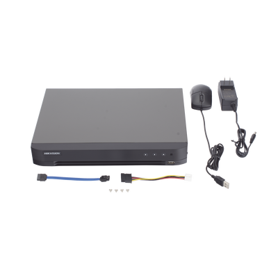 DVR 4 Canales TURBOHD + 2 Canales IP — HIKVISION