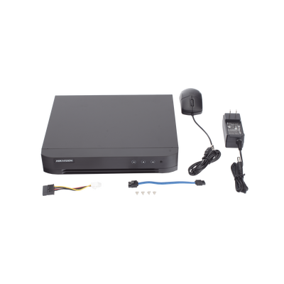 DVR 8 Canales TURBOHD + 4 Canales IP — HIKVISION