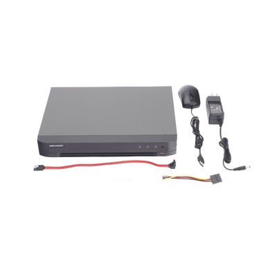 DVR 8 Canales TURBOHD +  8 Canales IP 8 Megapixel (4K) — HIKVISION