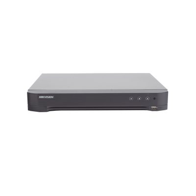 DVR 8 Canales TURBOHD + 8 Canales IP 8 Megapixel (4K) — HIKVISION