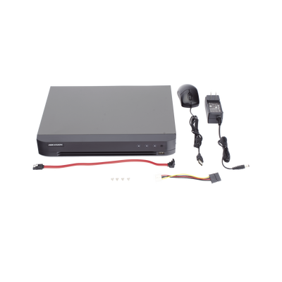 DVR 8 Canales TURBOHD + 8 Canales IP 8 Megapixel (4K) — HIKVISION