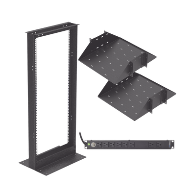 Kit de Rack 19" 24 UR 2 Charolas Centrales — LINKEDPRO BY EPCOM