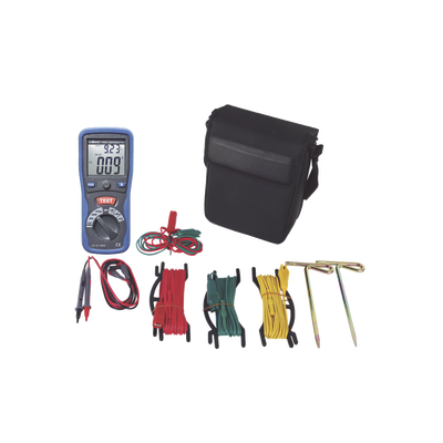 KIT de Medidor de Resistencia a Tierra Digital ( Terrómetro ), a 3 hilos — TOTAL GROUND