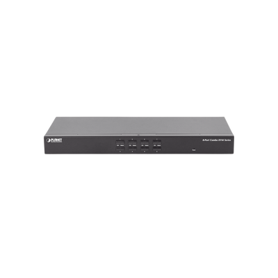 Switch Para Monitor KVM de 8 Puertos VGA, Permite el Acceso y Controla H — PLANET