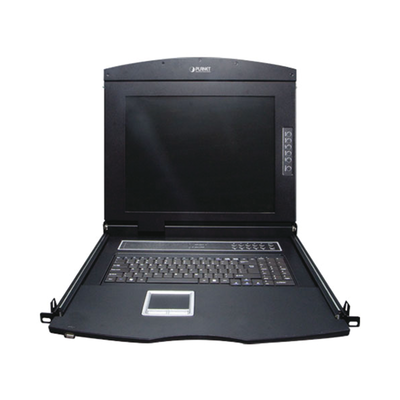 Consola KVM LCD 17 Pulgadas 8 Puertos VGA — PLANET