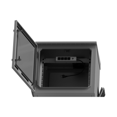 Gabinete Exterior IP Rack 19" 9UR — LINKEDPRO BY EPCOM