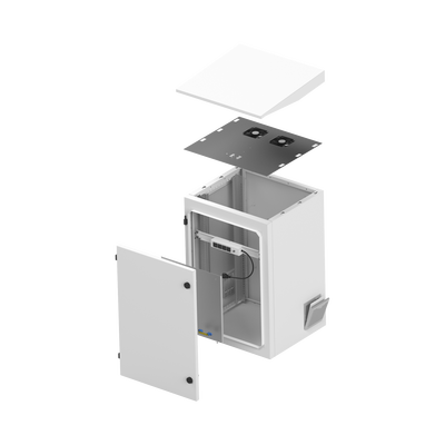 Gabinete Exterior IP Rack 19" 16U Acero Galvanizado — LINKEDPRO BY EPCOM