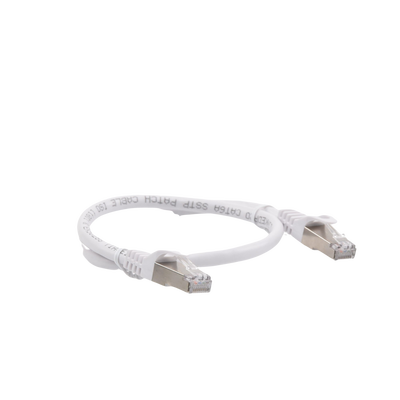 Patch Cord Cat6A Blindado 0.5 m Blanco — Linkedpro