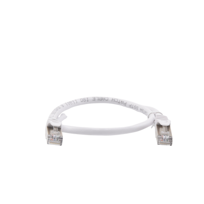 Patch Cord Cat6A Blindado 0.5 m Blanco — Linkedpro