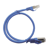 Patch Cord Cat6A 10G Blindado 1.0 Metro (3.28 Pies) Azul — Linkedpro