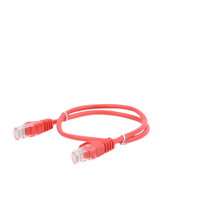 Patch Cord Cat5e UTP 0.5 m Rojo — Linkedpro
