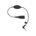 Jabra Cord QD a conector de 3.5 mm con Push-to-Talk para teléfonos celul