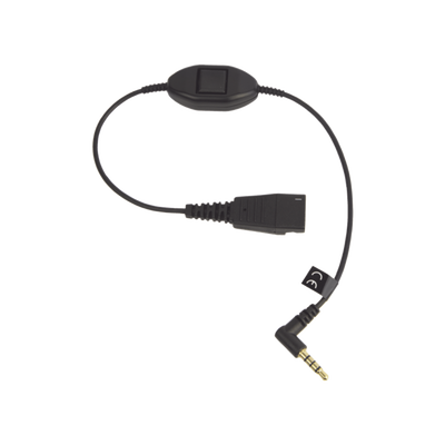 Jabra Cord QD a conector de 3.5 mm con Push-to-Talk para teléfonos celul