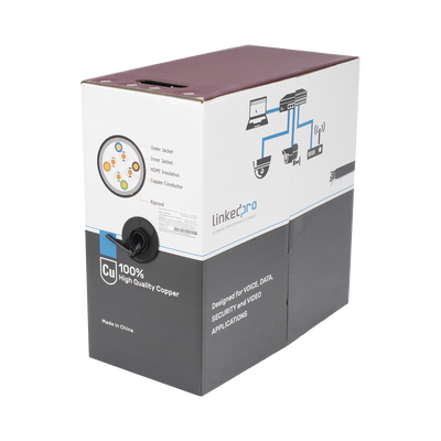 Bobina UTP Cat5e Exterior 305 m — Linkedpro