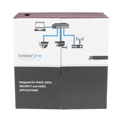 Bobina UTP Cat5e Exterior 305 m — Linkedpro