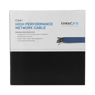 Bobina FTP (blindado) Cat6+ 305 m — Linkedpro