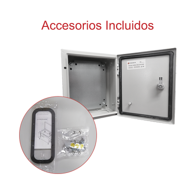 Gabinete de Acero IP66 400x400x200 mm IK10 — PRECISION