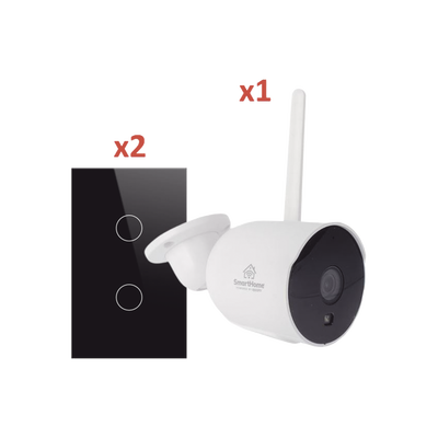 (Wifi) KIT 1 camara Wifi y 2 apagadores inteligentes Wifi — Smarthome
