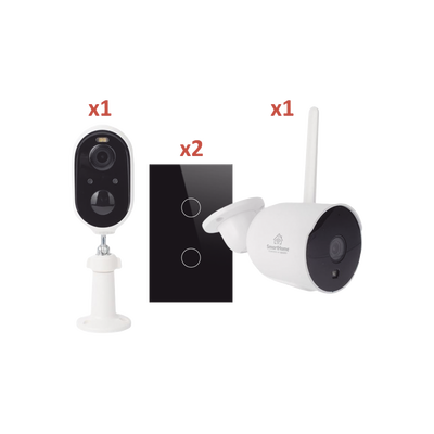 (Wifi) KIT 2 camaras Wifi y 2 apagadores inteligentes Wifi — Smarthome