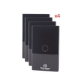 (Wifi) KIT 4 apagadores inteligentes Wifi compatibles con Alexa y Goog — Smartho