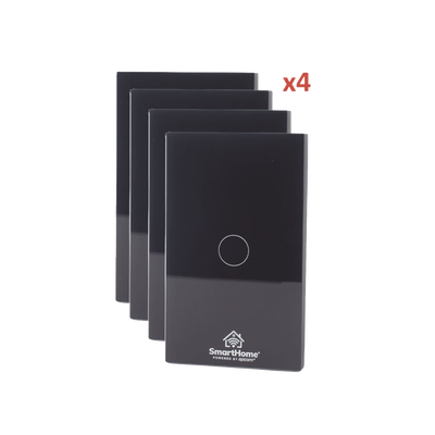 (Wifi) KIT 4 apagadores inteligentes Wifi compatibles con Alexa y Goog — Smartho