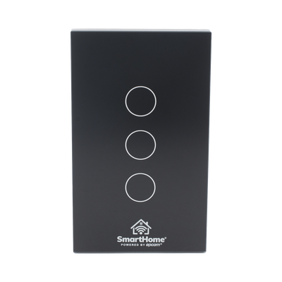 (Wifi) Apagador switch inalámbrico WIFI, control de 3 regresos de carg — Smartho