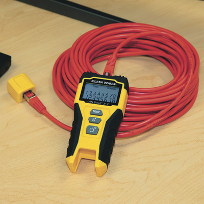 Tester de Cable LAN Pantalla LCD Retroiluminada — KLEIN TOOLS