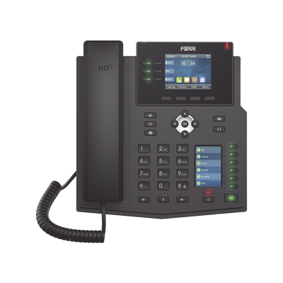 Teléfono IP Empresarial 12 Líneas SIP Pantalla Dual Color — FANVIL