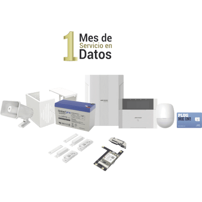 Kit de Alarma HYBRID PRO — 1 PIR, 2 Contactos (WiFi, Hik-Connect)