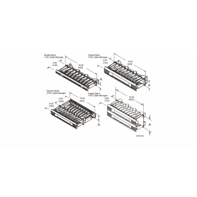 Organizador de Cables Horizontal — HOFFMAN