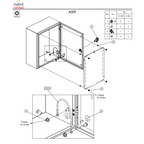 Gabinete de Acero Inoxidable 304L ASR IP66 800x800x300 mm — HOFFMAN