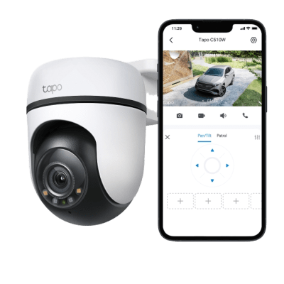 Cámara de Seguridad PTZ Exterior Wi-Fi 2K — Tp-Link