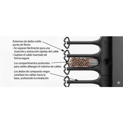 Organizador Vertical CableTek, Sencillo (Solo Frontal), Para Rack Abiert — HOFFMAN