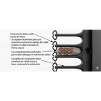 Organizador Vertical CableTek, Sencillo (Solo Frontal), Para Rack Abiert — HOFFMAN