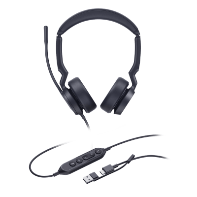 Diadema Alámbrica USB Cancelación de Ruido con IA — YEALINK
