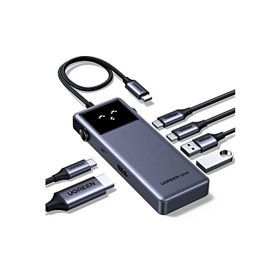 Hub USB-C 6 en 1 / HDMI 4K@60Hz / 3 Puertos USB-A 5Gbps / Ca