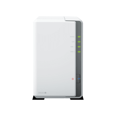 NAS de 2 Bahías CPU 4 Núcleos 1.7 GHz 1 GB DDR4 — SYNOLOGY