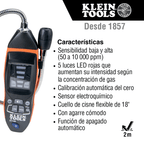 Detector de Fugas de Gas Combustible 50-10,000 ppm — KLEIN TOOLS