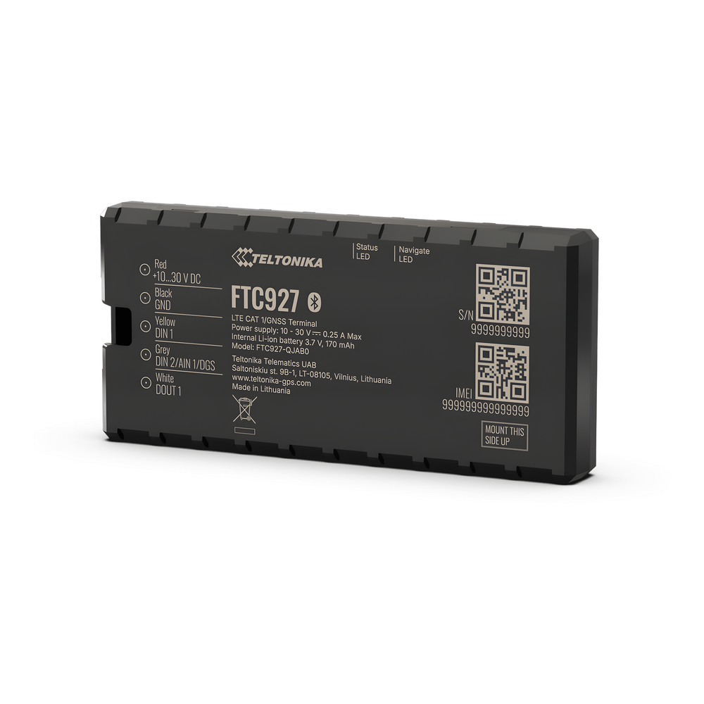 Rastreador GPS Vehicular 4G LTE — TELTONIKA FTC927 (vista secundaria)
