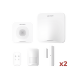 Kit de Alarma AX HOME con GSM 4G — Hub, 1 PIR, 2 Contactos, Sirena, Control (WiFi, Hik-Con