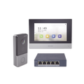 Kit de Videoportero IP + Switch Poe Poe Estandar con llamada a App de