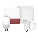 Kit de Alarma AX PRO con GSM 4G — Hub, 2 PIR, 3 Contactos, Sirena, Control (WiFi, Hik-Conn