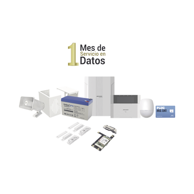 Kit de Alarma HYBRID PRO — 1 PIR, 2 Contactos (WiFi, Hik-Connect)