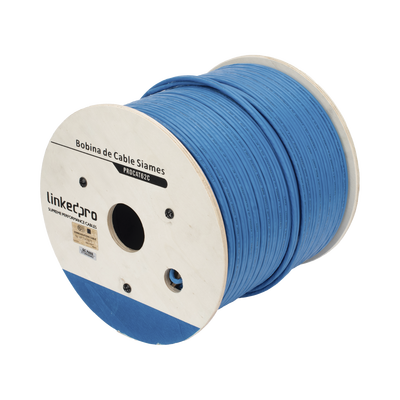 Bobina Coaxial Siamés + Alimentación 152 m — Linkedpro
