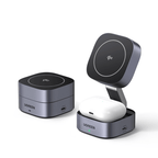 Cargador Inalámbrico 2 en 1 / Qi 2 15W / Base Auriculares 5W