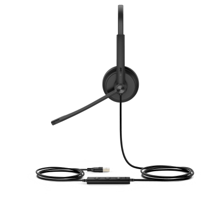 Diadema Alámbrica USB Audio HD Cancelación de Ruido Pasiva — YEALINK